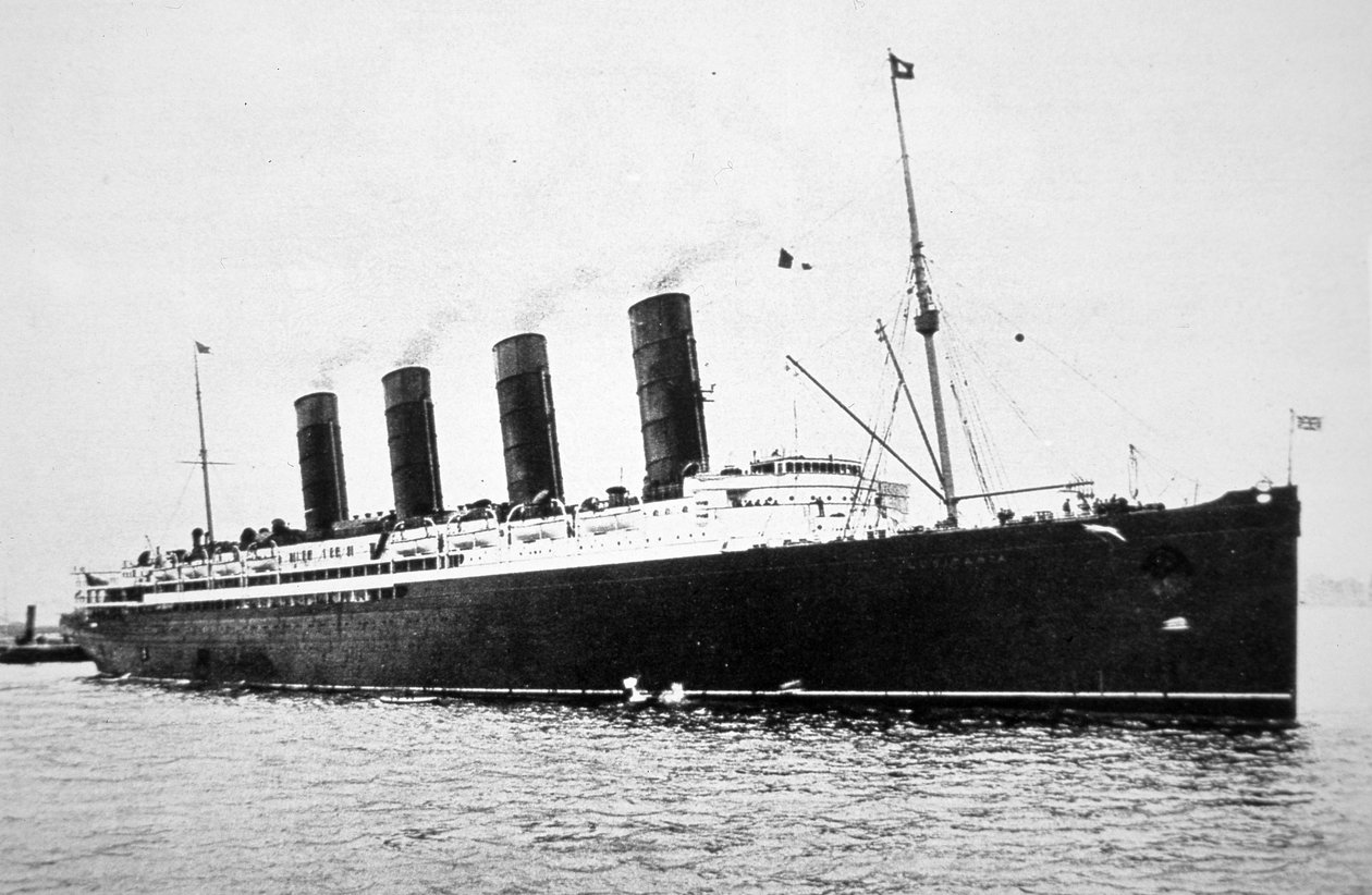 RMS Lusitania von English Photographer: Kunstdruck kaufen