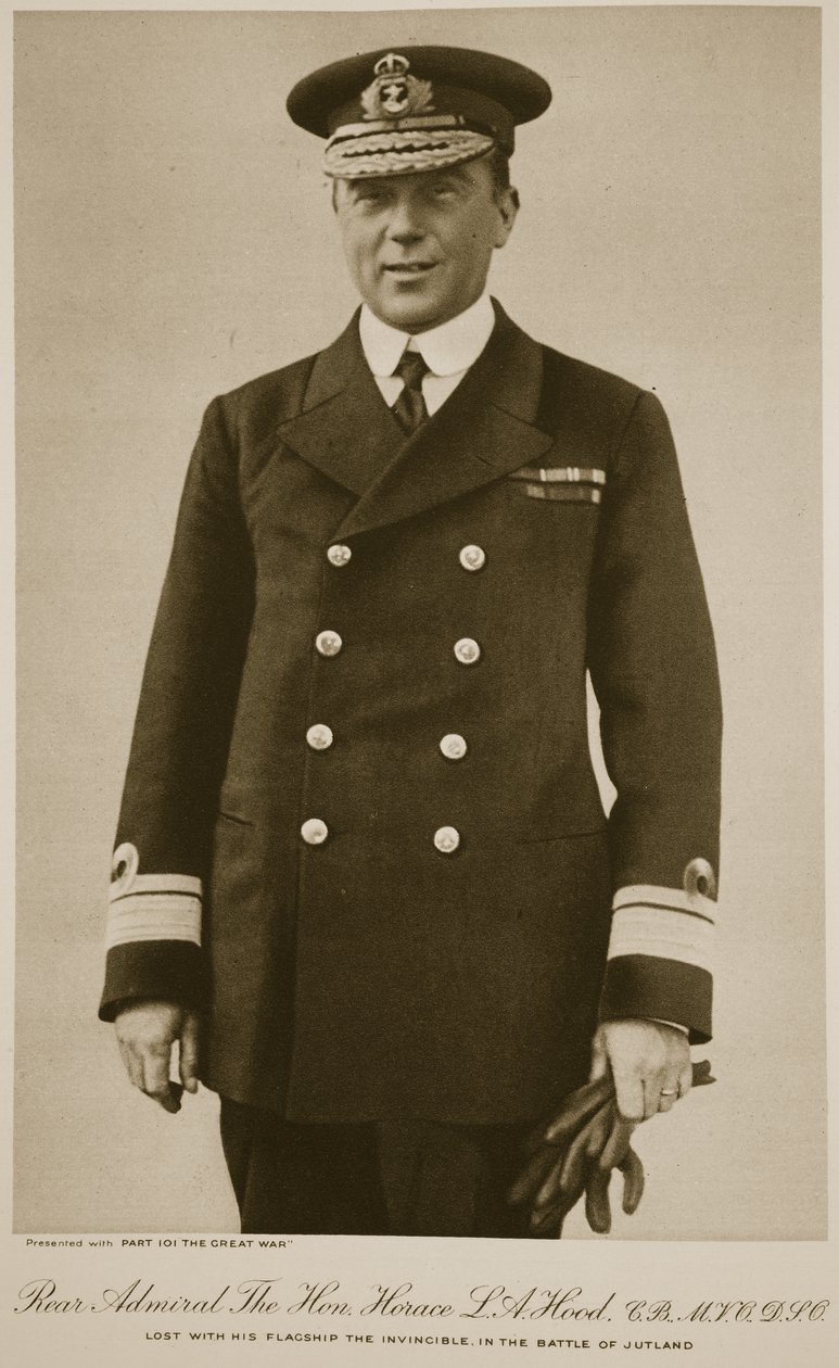 Konteradmiral Der Ehrenwerte Horace L.A. Hood von English Photographer