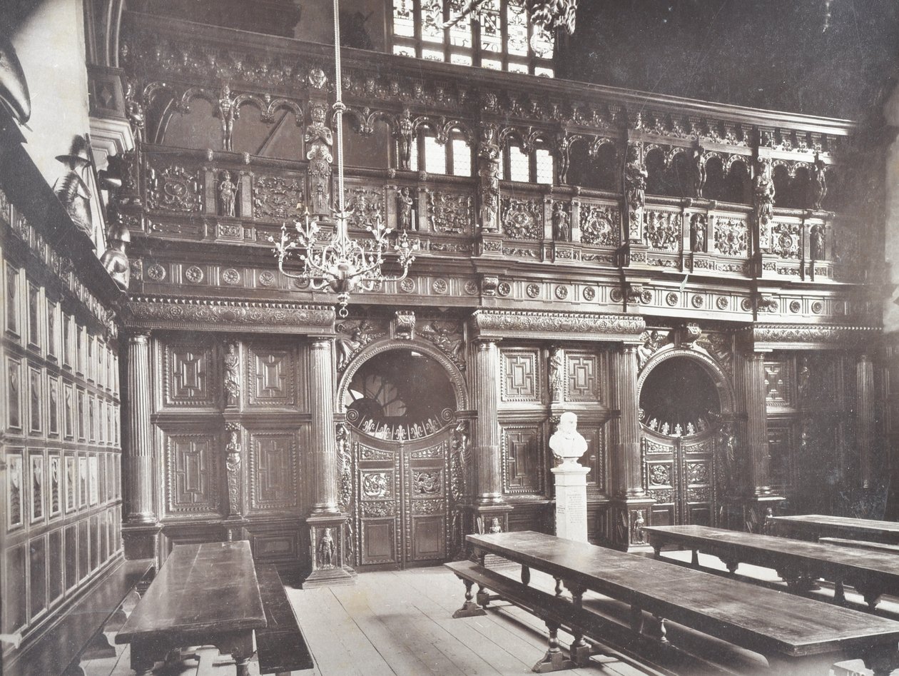 Ansicht des Middle Temple Hall Innenraums, London, 1885 von English Photographer