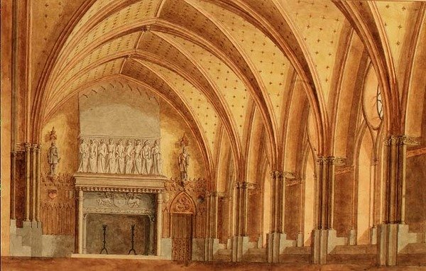 Eine baroniale Halle, ca. 1840 von English School