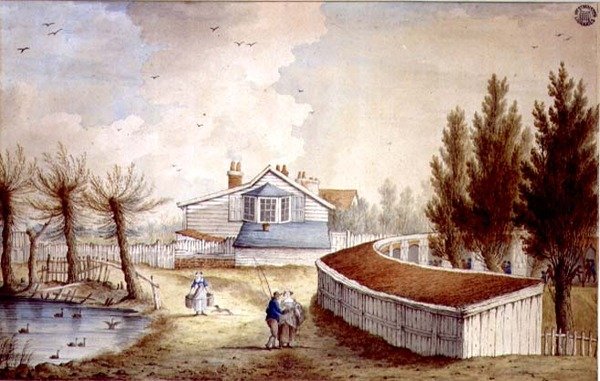 Ein Cottage in der Nähe der Jew