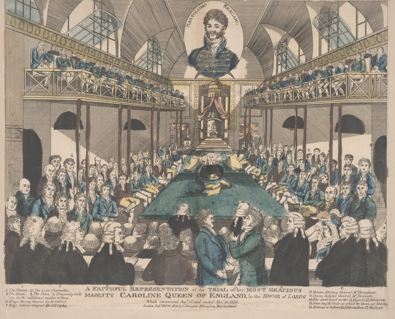 Eine getreue Darstellung des Prozesses von Caroline, Königin von England von English School