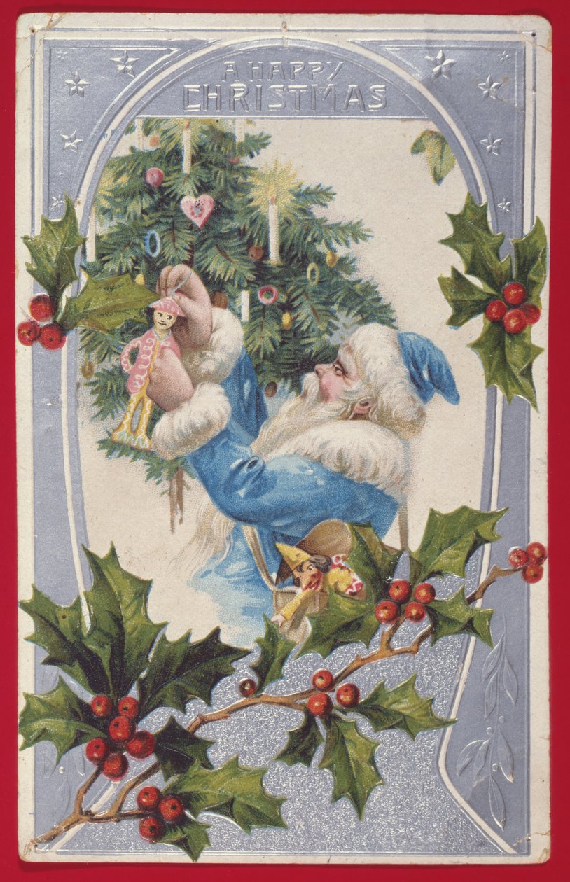 "Ein frohes Weihnachten", viktorianische Karte von English School