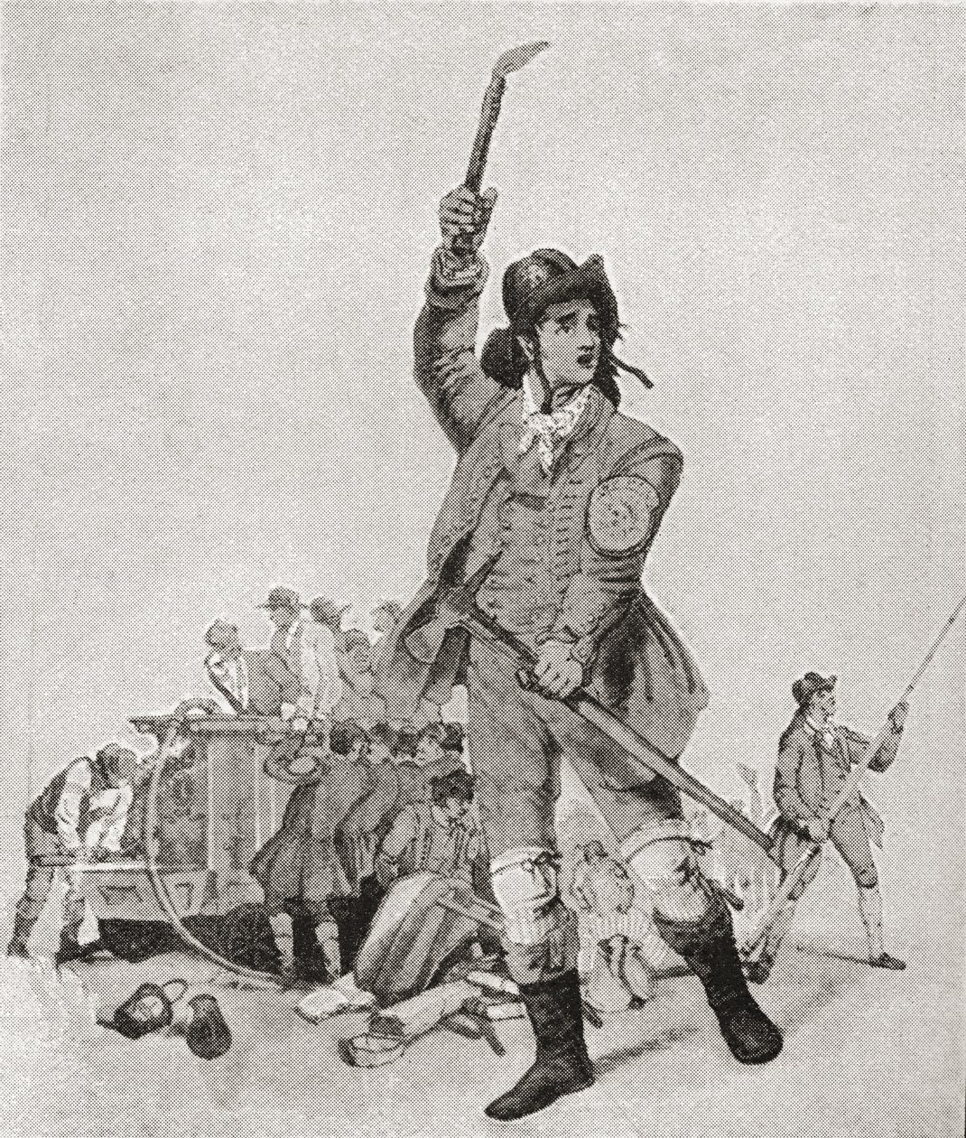 Ein Londoner Feuerwehrmann in den 1790er Jahren. Aus The Strand Magazine, veröffentlicht 1897. von English School