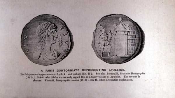 Ein Pariser Contorniate, das Apuleius darstellt (ca.124-170 n. Chr.) von English School