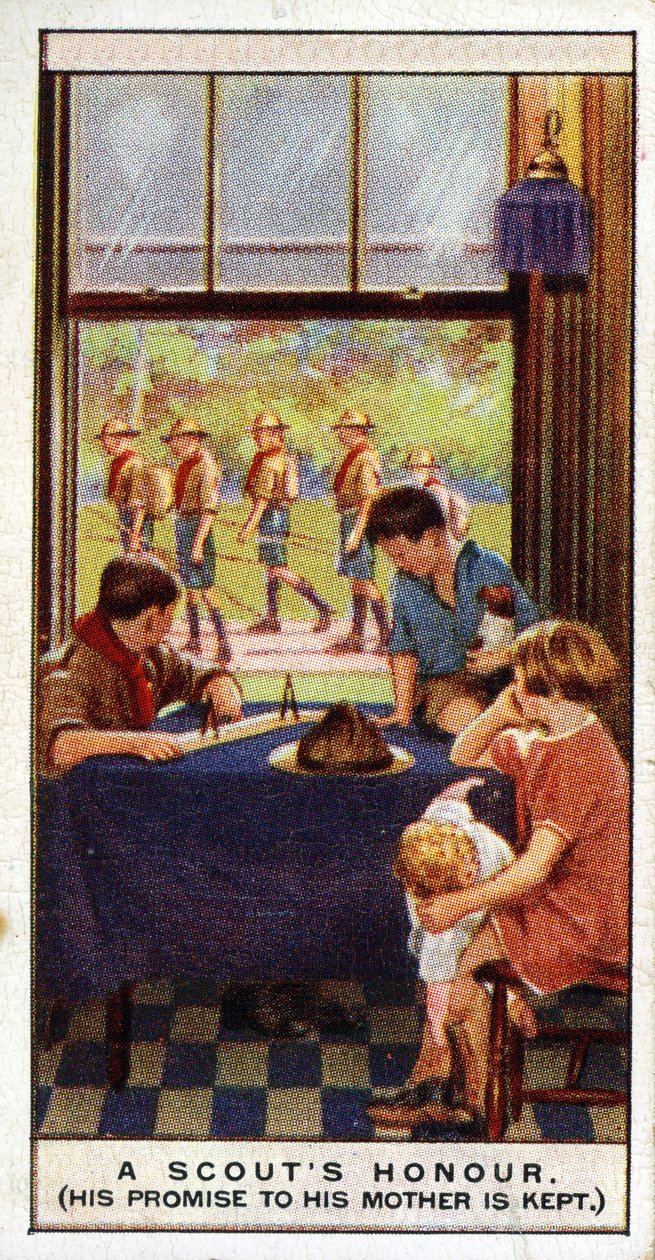 Die Ehre eines Pfadfinders ist vertrauenswürdig, 1929 von English School