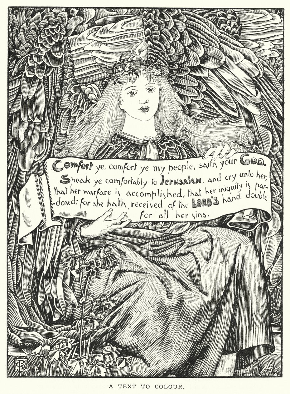 Ein Text zum Ausmalen (Gravur) von English School