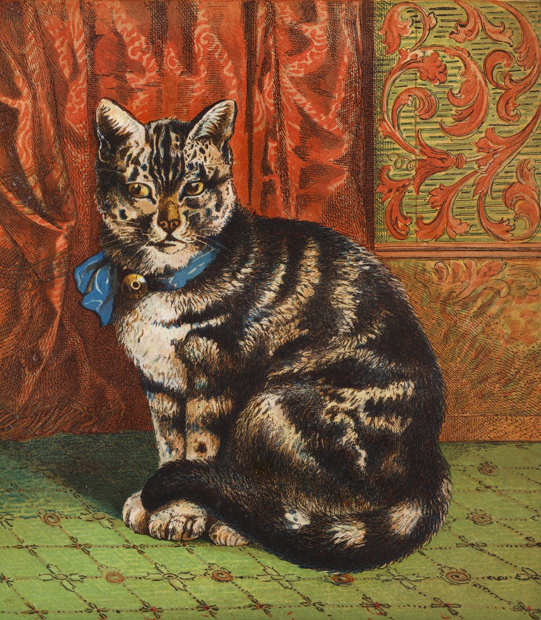 Eine modische Katze von English School