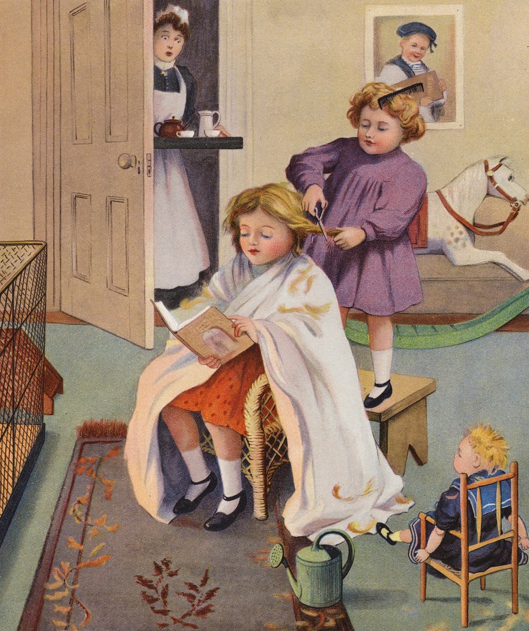 Ein schelmischer Friseur von English School