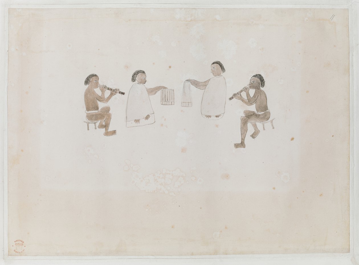 Aborigines beim Fischen, aus 