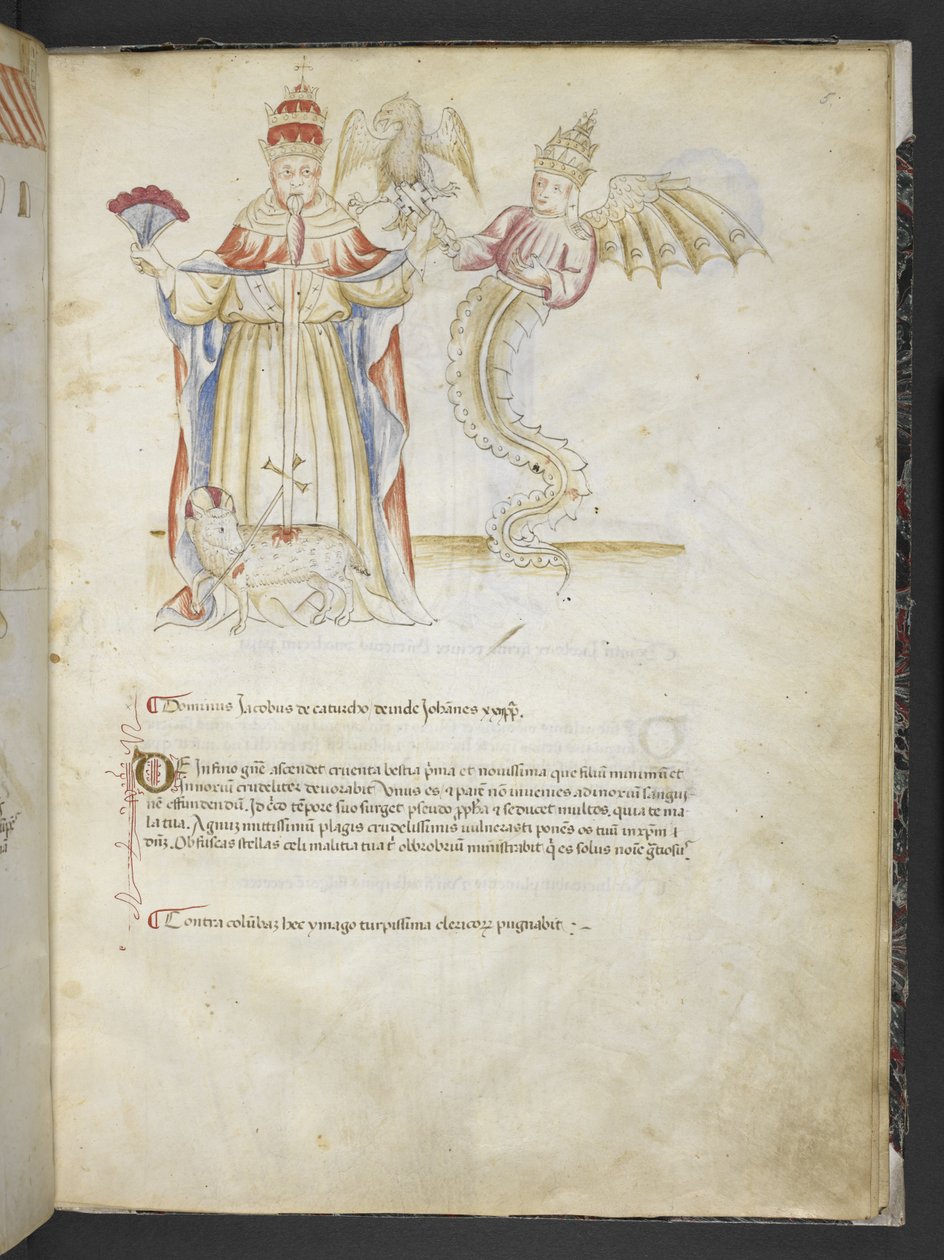 Joachimi Abbatis de Curatio, et Anselmi, Episcopi Marsicani, Vaticinia xxx de Pontificibus Romanis; scil., a Nicolao III. ad Innocentium VIII (ca. 1500) von English School