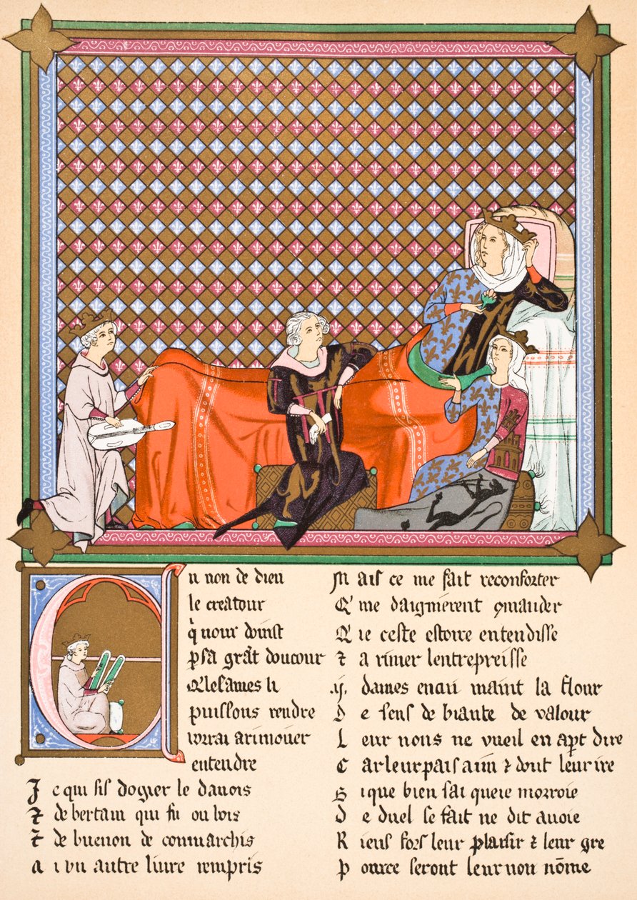 Adenez, der König der Minnesänger, 1878 von English School