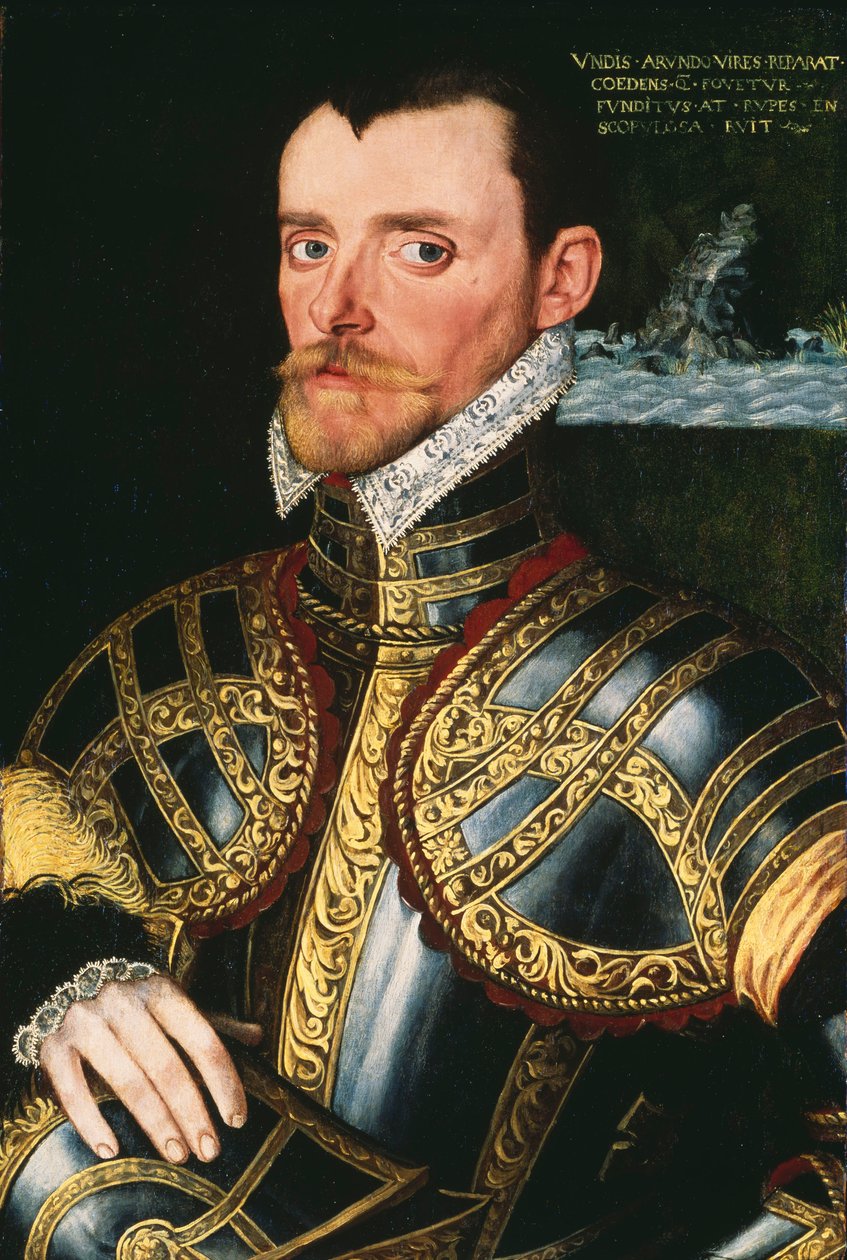 Admiral Sir Richard Hawkins (1532-1595), ca. 1590 von English School