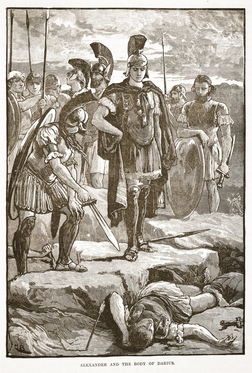Alexander und der Leichnam des Darius von English School
