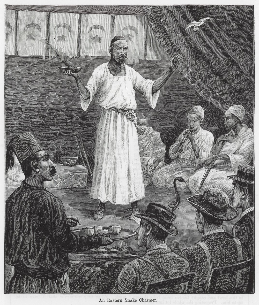 Ein östlicher Schlangenbeschwörer von English School