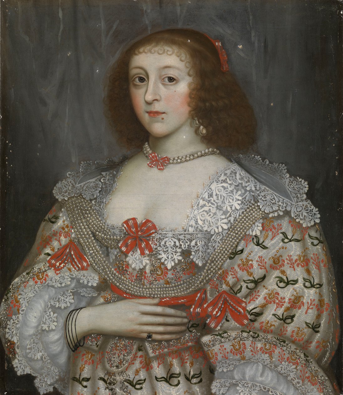 Eine unbekannte junge Dame aus der Zeit von Charles I., ca. 1635 von English School