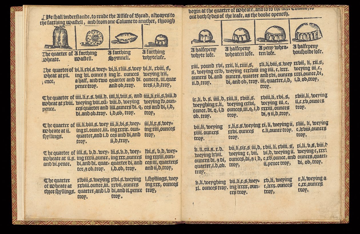 Brotordnung, ca. 1580 von English School