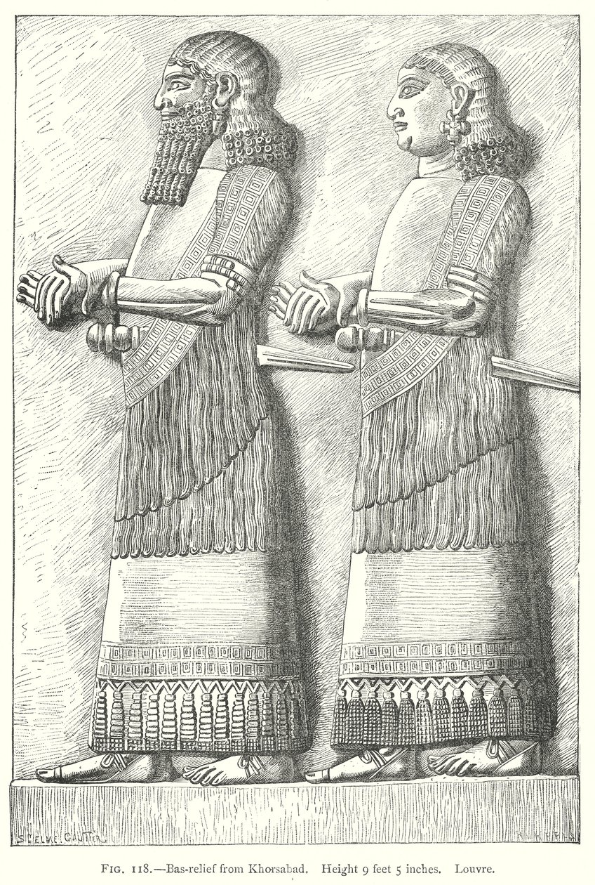 Bas-Relief aus Khorsabad von English School