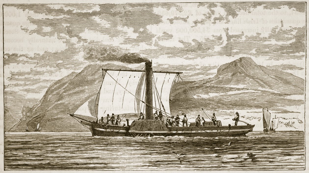 Bells Komet, Illustration aus Cassells Illustrierter Geschichte Englands von English School