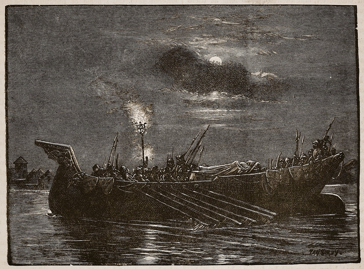 Begräbnis von König Heinrich, Illustration aus Cassells Illustrierter Geschichte Englands von English School