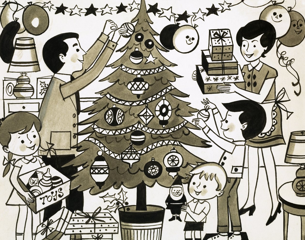 Weihnachtsbaum von English School