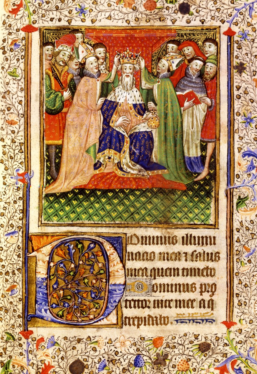Krönung von König Edward III am 1. Februar 1327 von English School