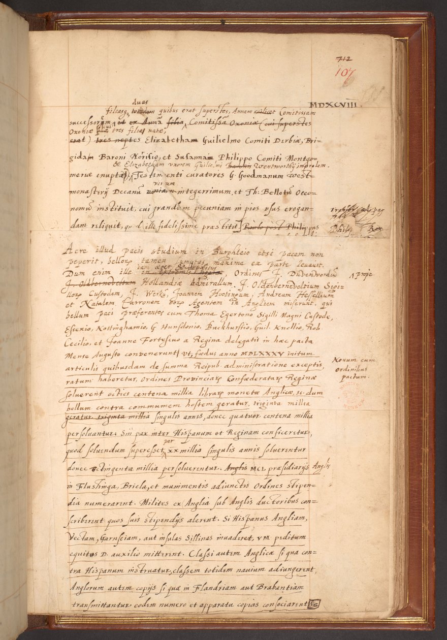 Cotton MS Faustina F III, f. 107r von English School