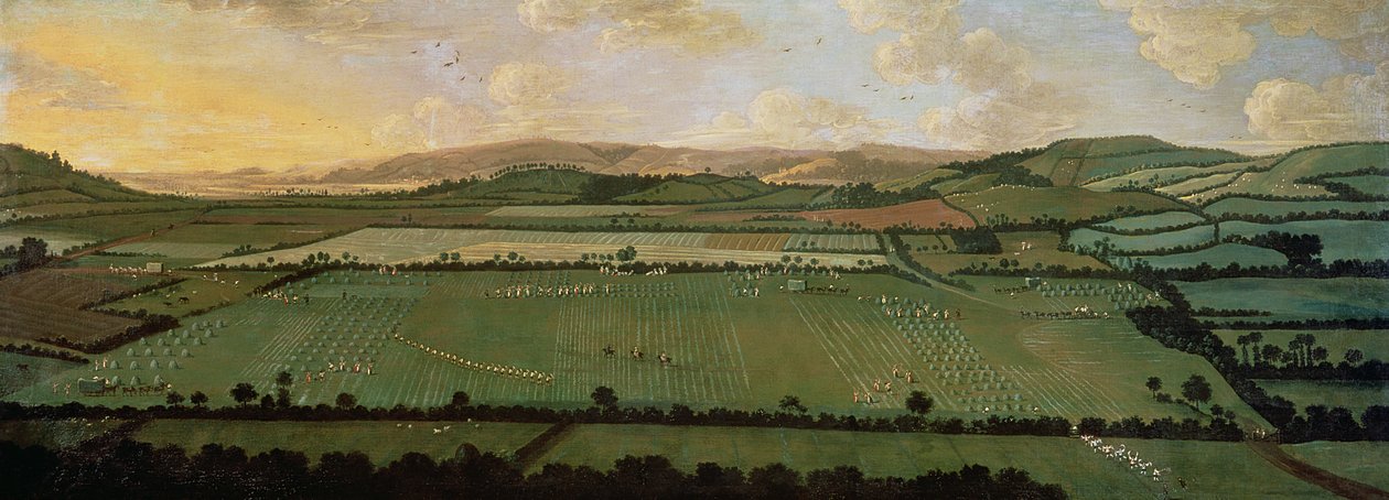 Landschaft um Dixton Manor, ca. 1725 von English School