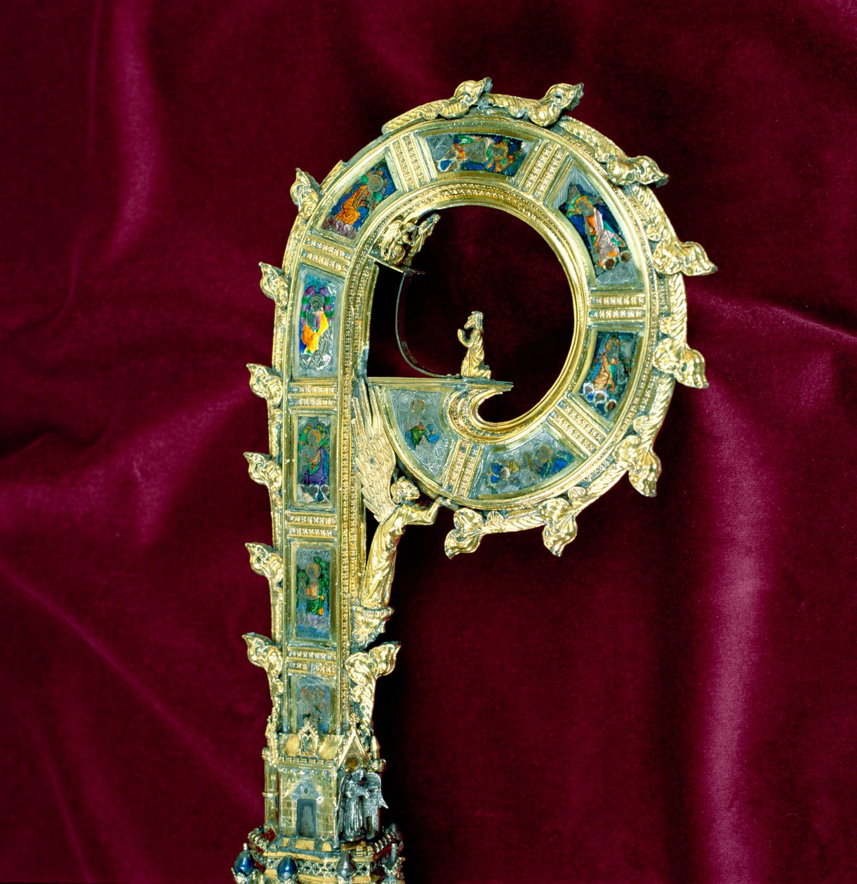 Krummstab von William of Wykeham (ca. 1320-1404): Peter-Seite (Silber vergoldet) (Detail) von English School
