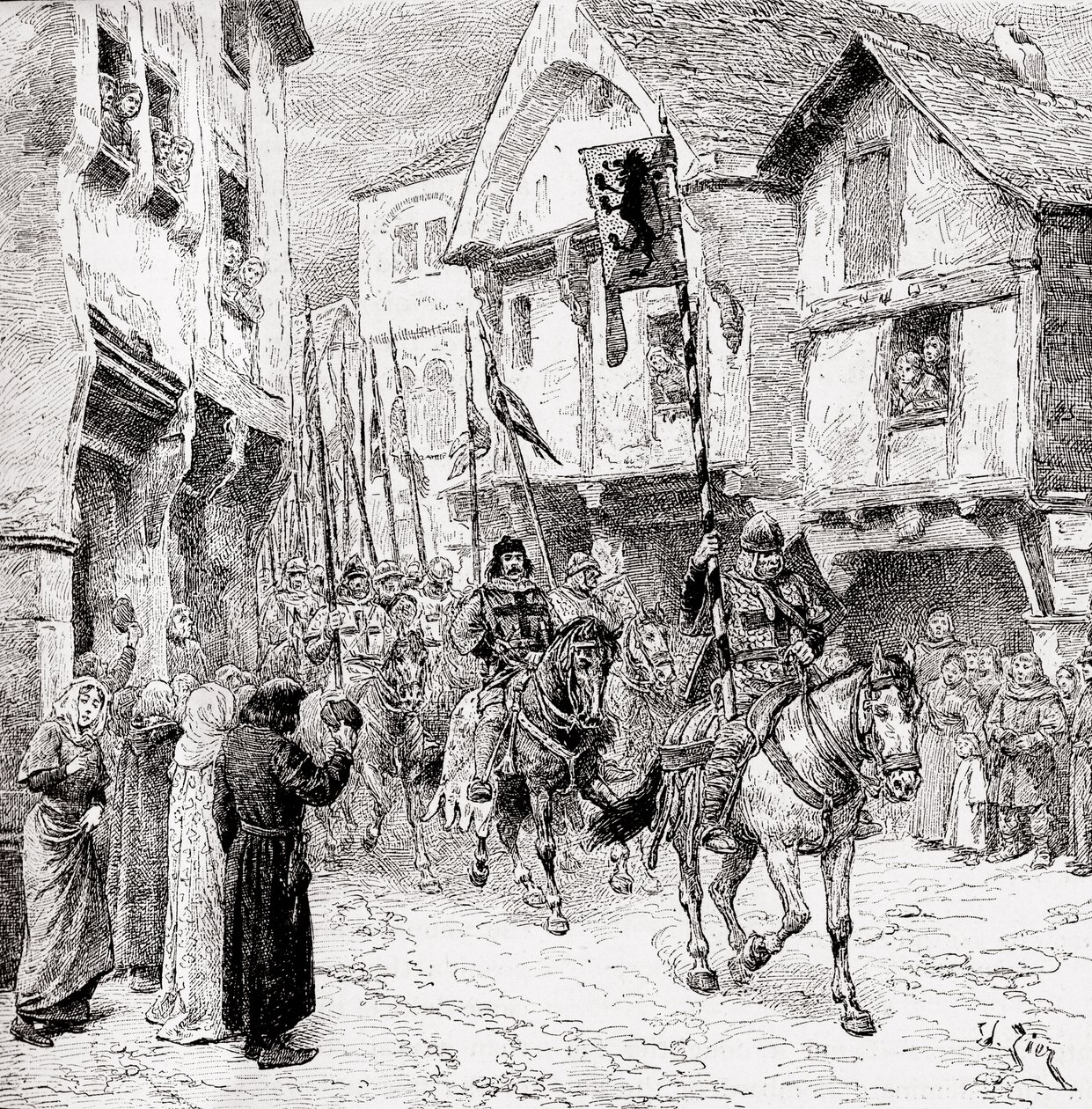 Kreuzfahrer auf dem Weg ins Heilige Land von English School