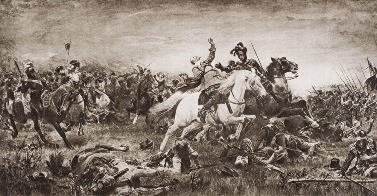 Tod von Gustav II. Adolf, Illustration aus 