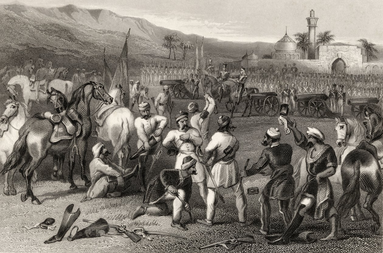 Entwaffnung der 11. Irregulären Kavallerie in Berhampore 1857, aus 