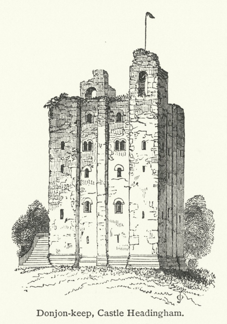 Bergfried, Burg Headingham von English School