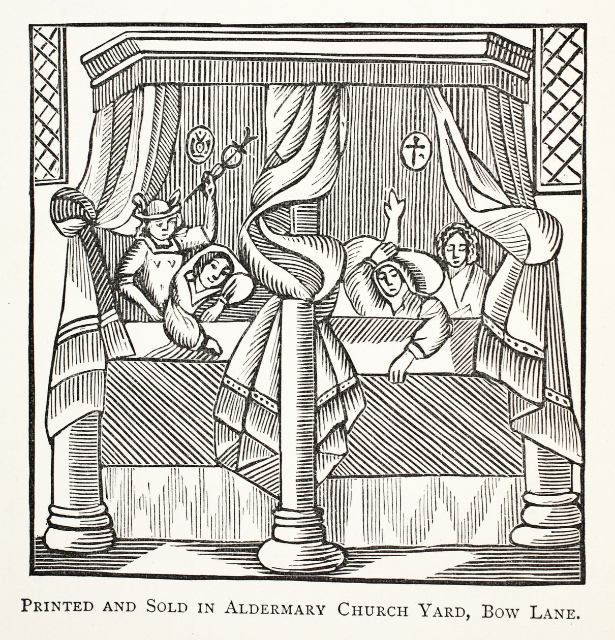 Träume und Muttermale, Illustration aus Chap-books of the Eighteenth Century von John Ashton, veröffentlicht 1882 von English School