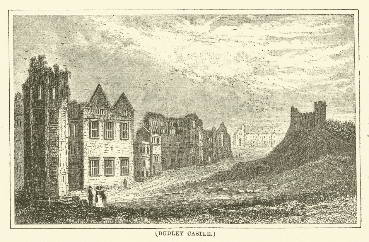 Dudley Castle (Gravur) von English School
