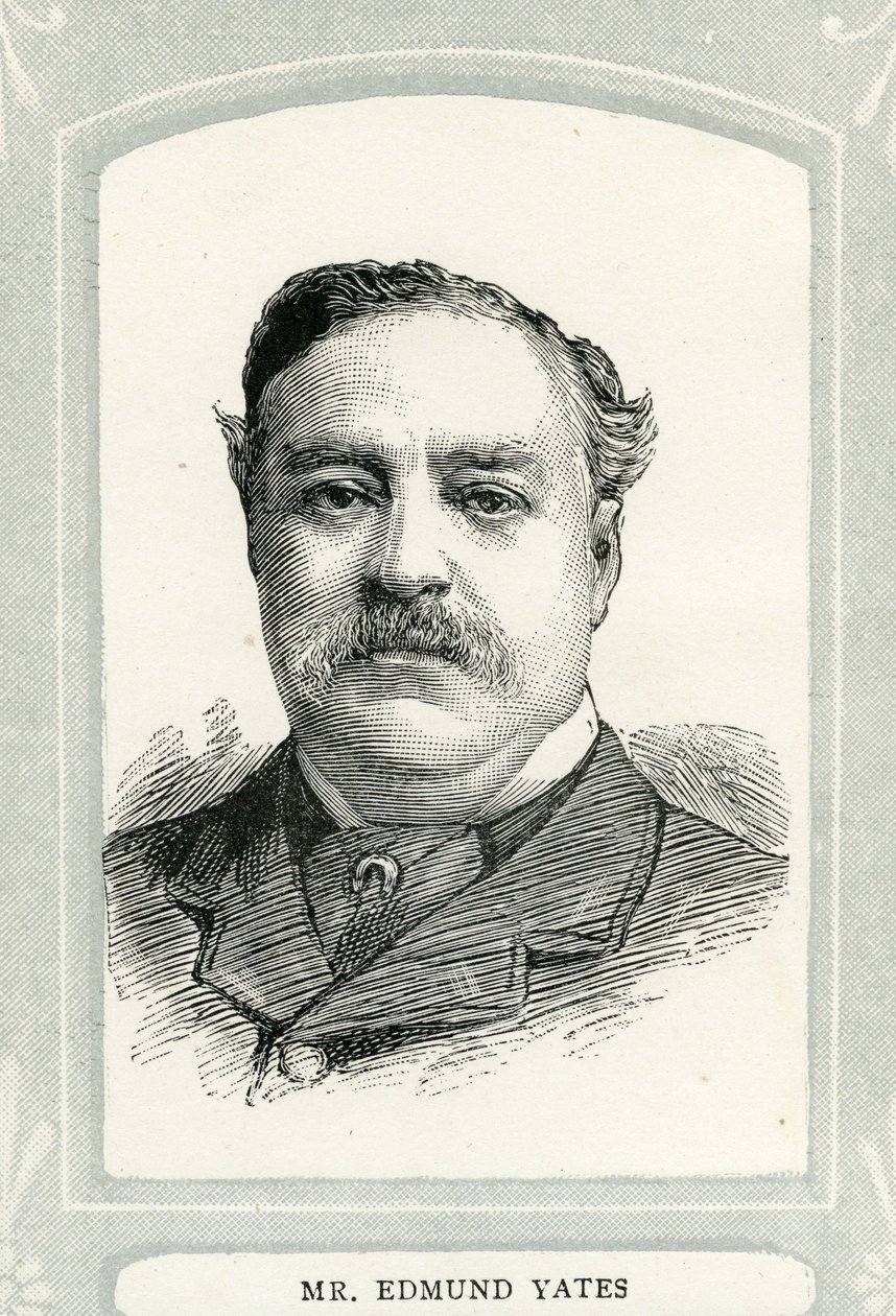 Edmund Yates (1831-94), Journalist und Romanautor von English School