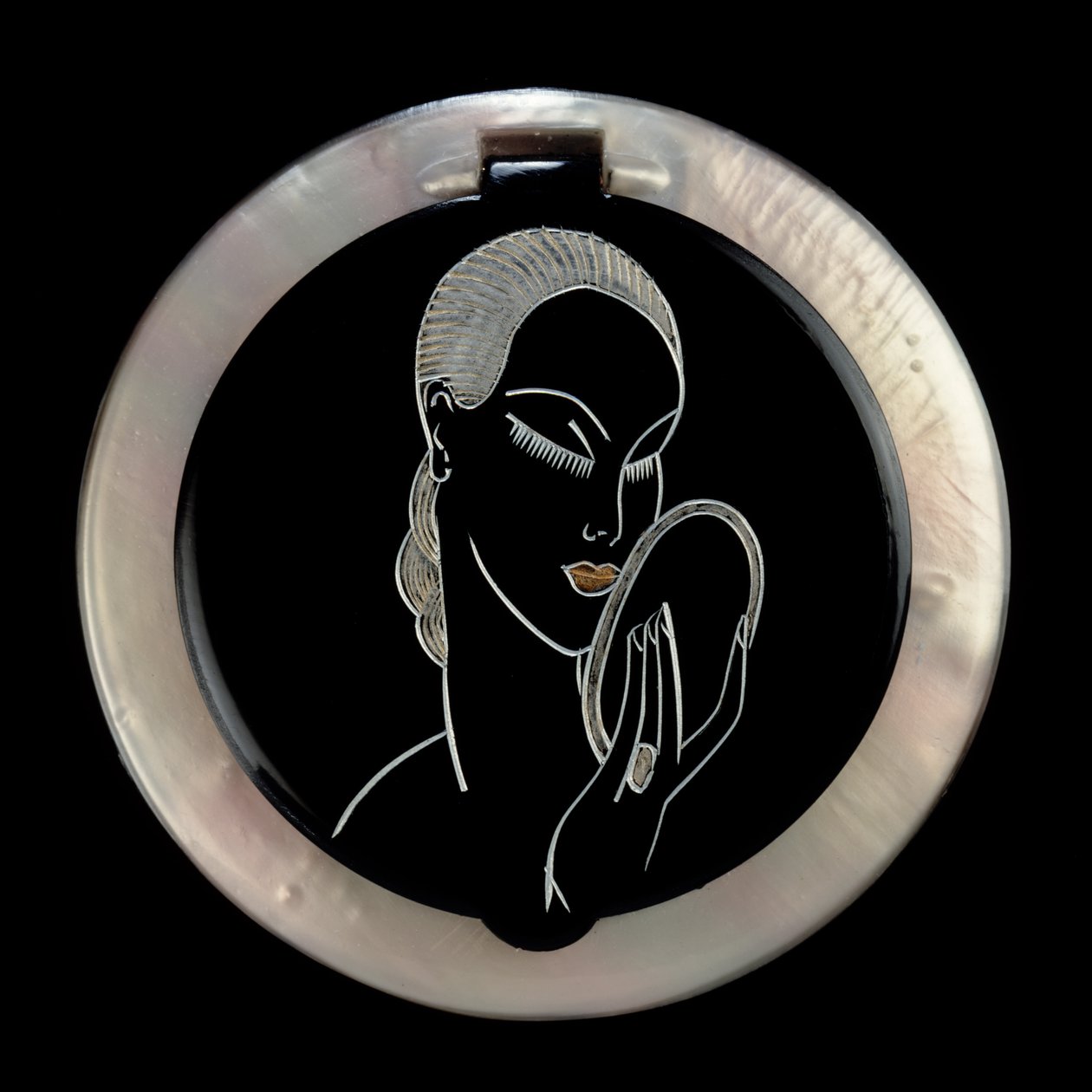 Eleganz Puderdose, 1920-30 von English School