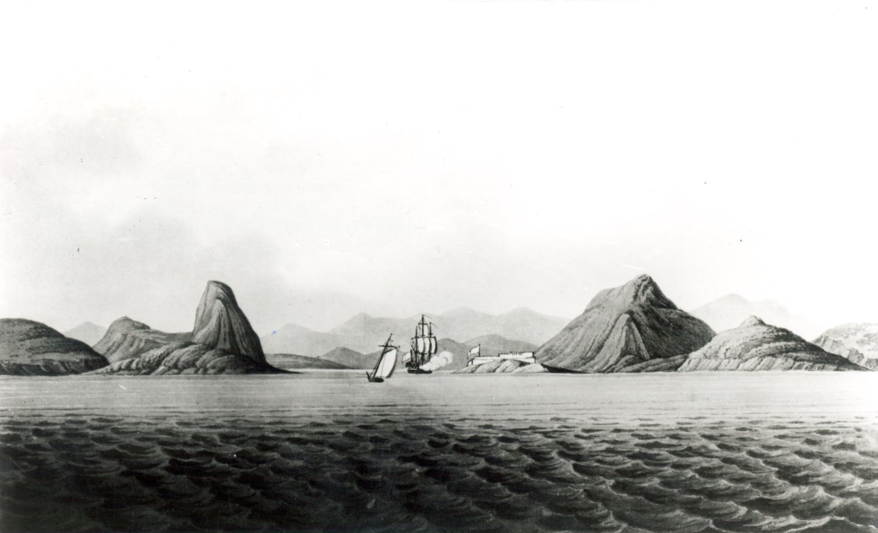 Eingang zum Hafen von Rio de Janeiro von English School