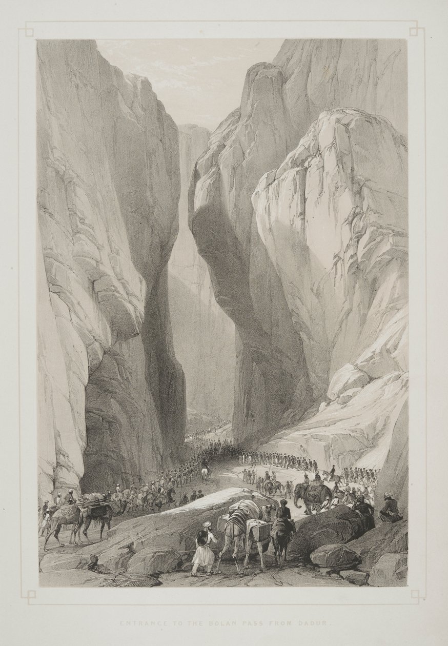 Eingang zum Bolan-Pass von Dadur, aus 