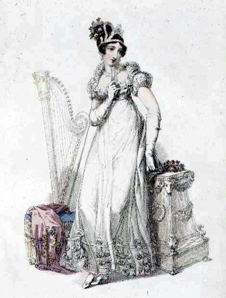 Abendkleid, Modeplatte aus Ackermann