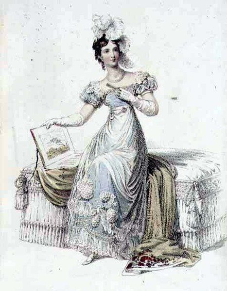 Abendkleid, Modeplatte aus Ackermann