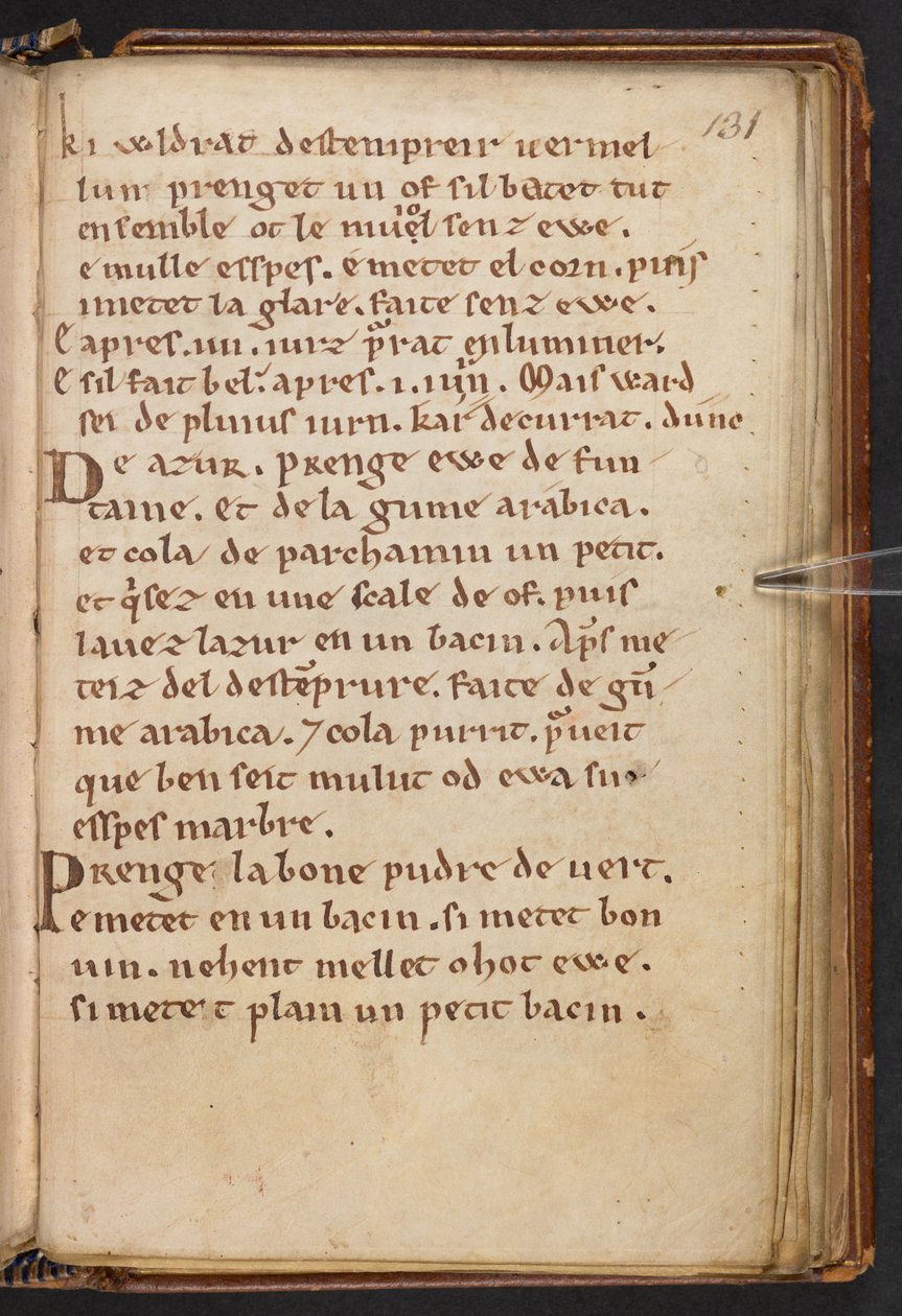 Auszüge aus Henry of Huntingdons Historia Anglorum, Cotton MS Titus D XXIV, f.131r von English School