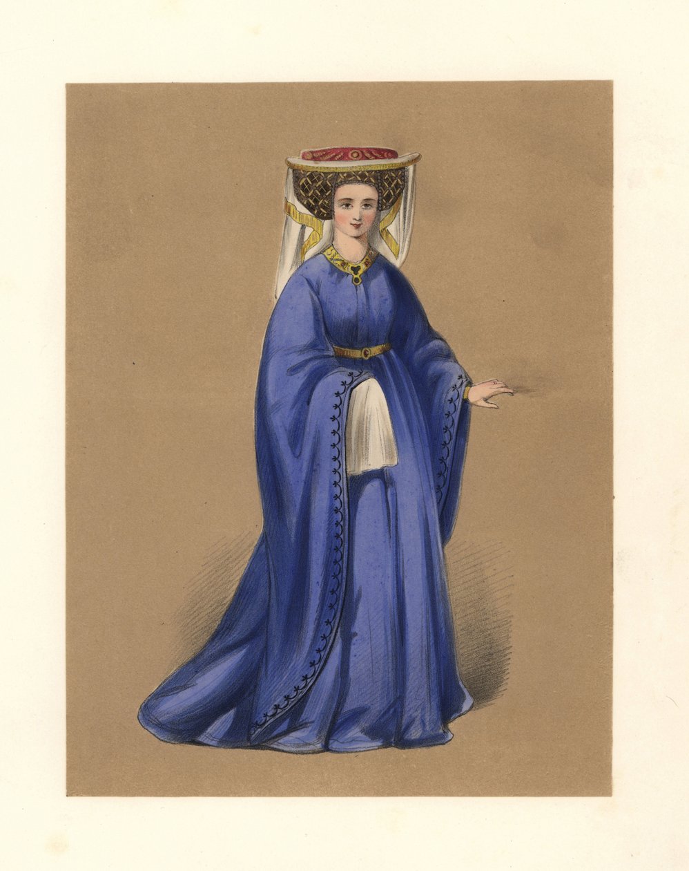 Mode während der Herrschaft von König Heinrich IV. und V., Illustration aus 
