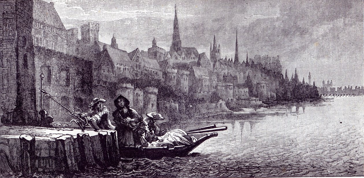 Flucht von König James am Morgen des 11. Dezember 1688, aus 