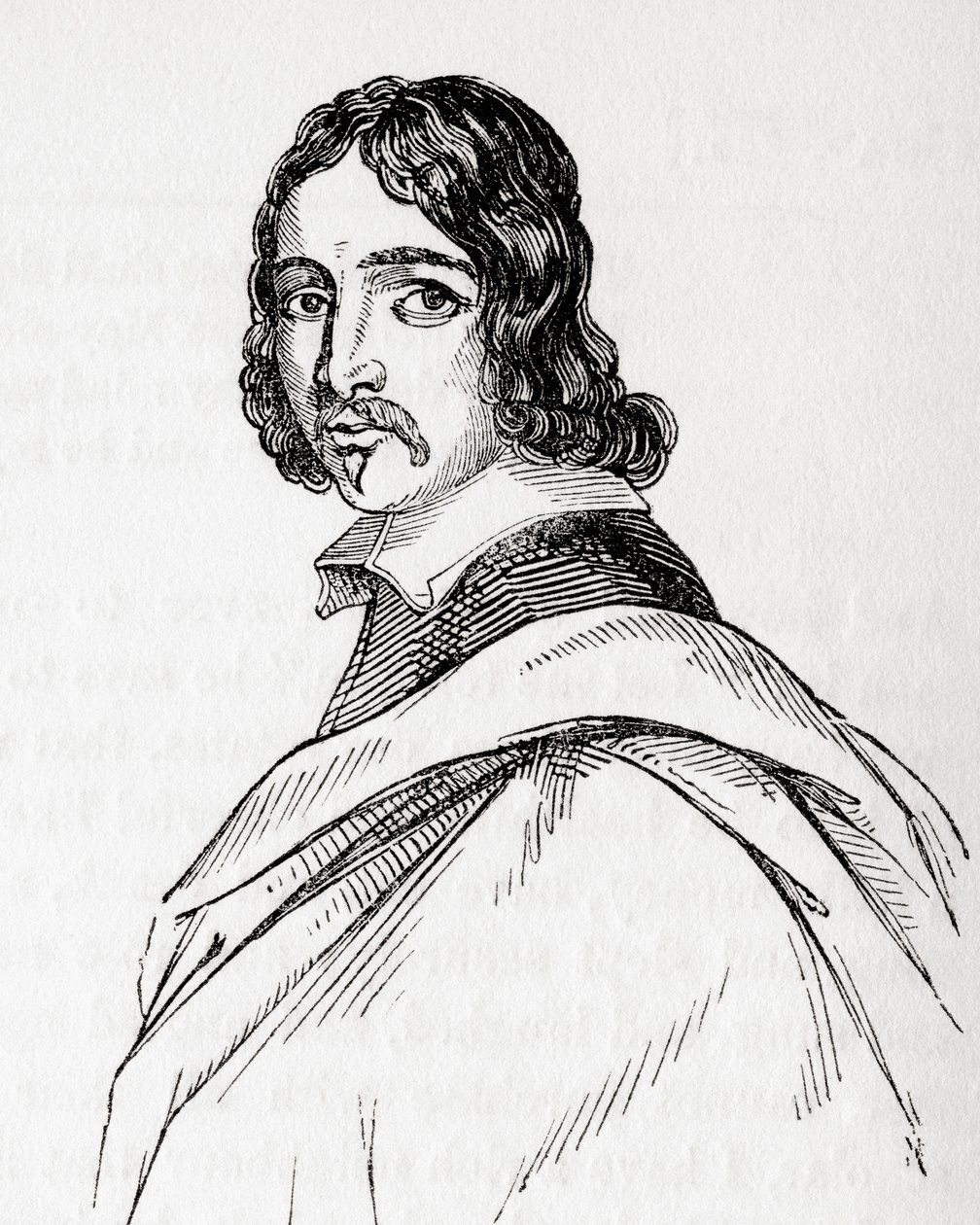 Francis Moore, britischer Arzt und Astrologe, aus Old England: A Pictorial Museum, veröffentlicht 1847 von English School