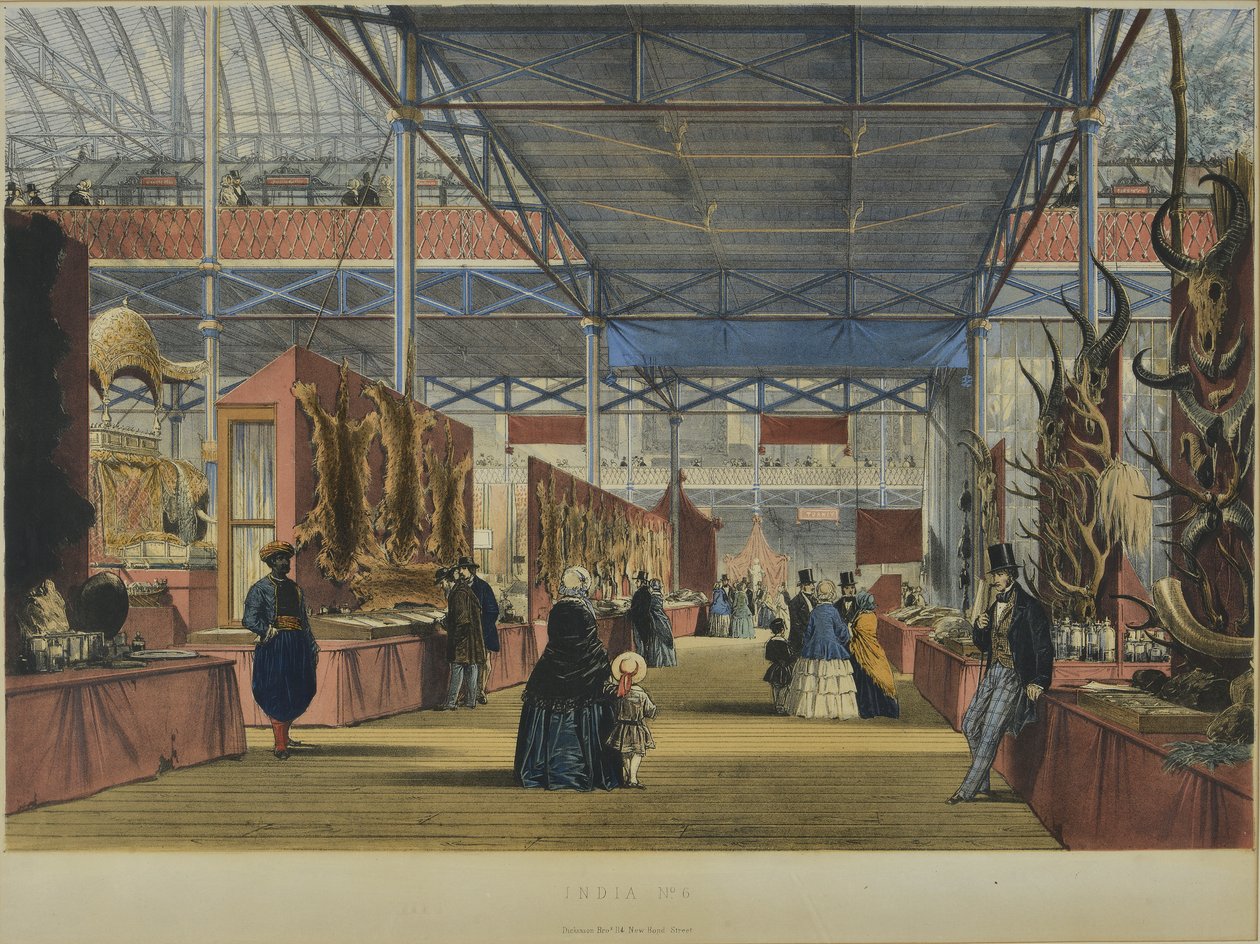 Aus "Dickinsons umfassende Bilder der Großen Ausstellung von 1851", veröffentlicht 1854 Indien Nr. 6, 1854 von English School