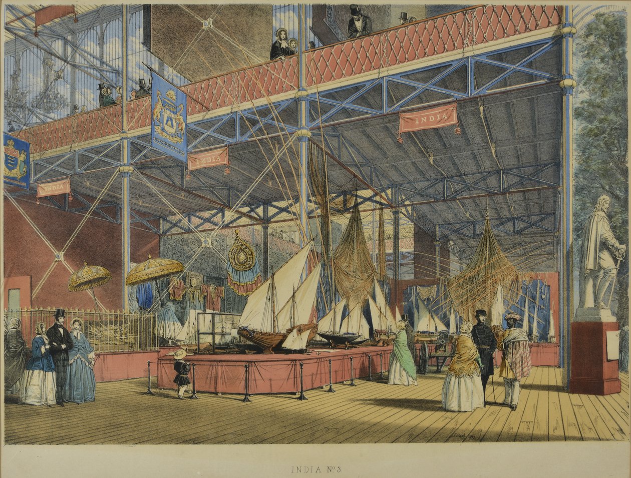 Aus "Dickinsons umfassende Bilder der Großen Ausstellung von 1851", veröffentlicht 1854 Indien Nr. 3, 1854 von English School