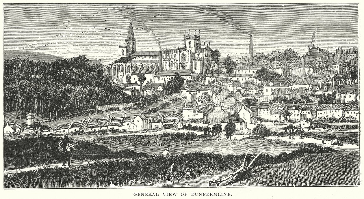 Gesamtansicht von Dunfermline von English School