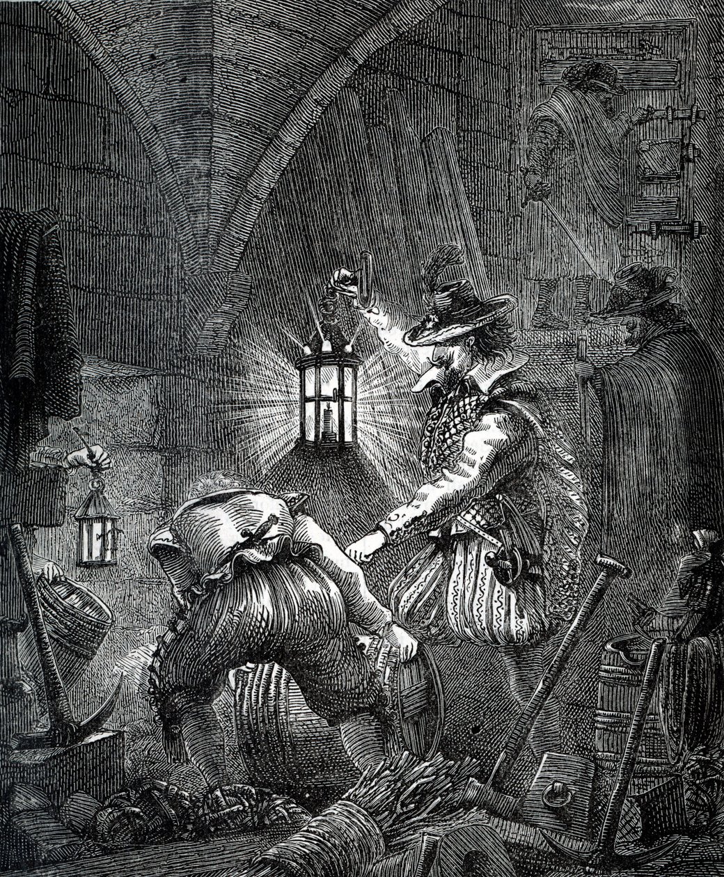 Pulververschwörung: Verschwörung der Katholiken (Gravur) von English School