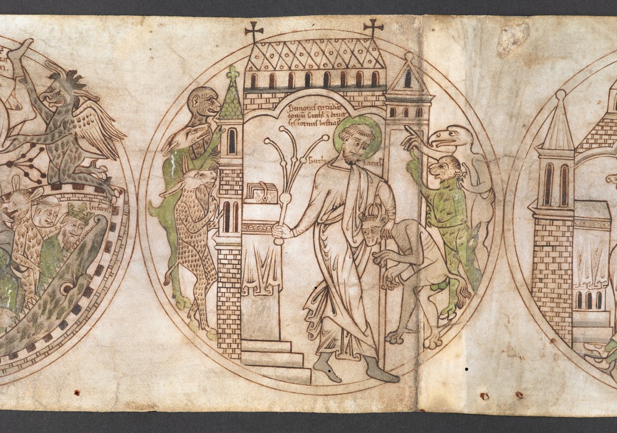 Harley Roll Y 6, Rundel 9, Rundel von St. Guthlac (beschriftet 